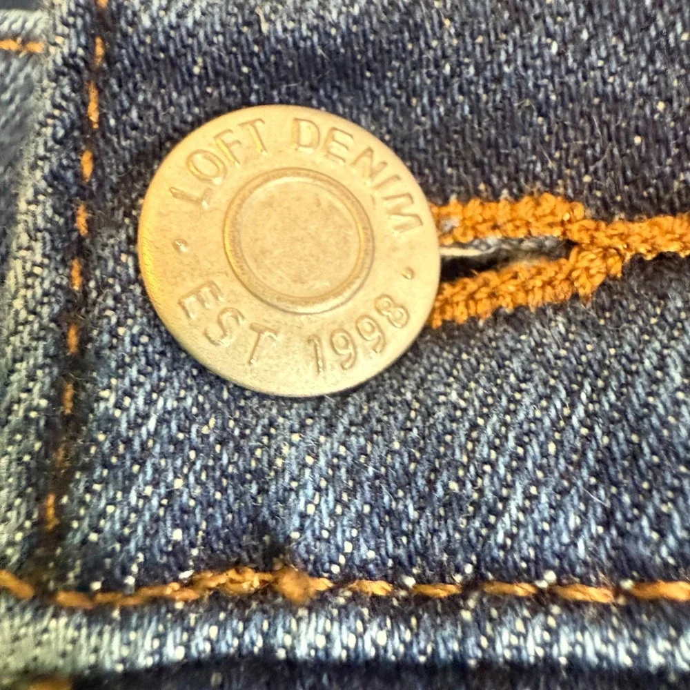 Ann‎ Taylor Loft Made and Loved Jeans Womens 32/14 Blue Slim Flare Jeans NEW